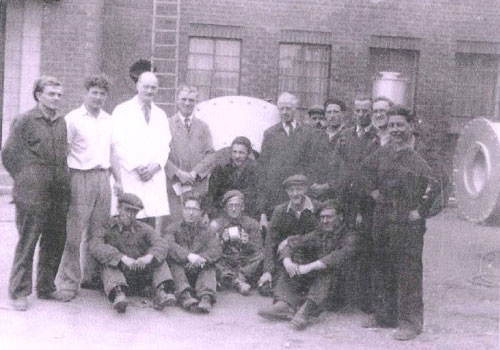 Original staff at Franklin Silencers